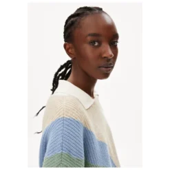 Armedangels Women's Miyaa Multicolor - Wollpullover -Outdoor Abenteuer Geschäft armedangels womens miyaa multicolor wollpullover detail 5